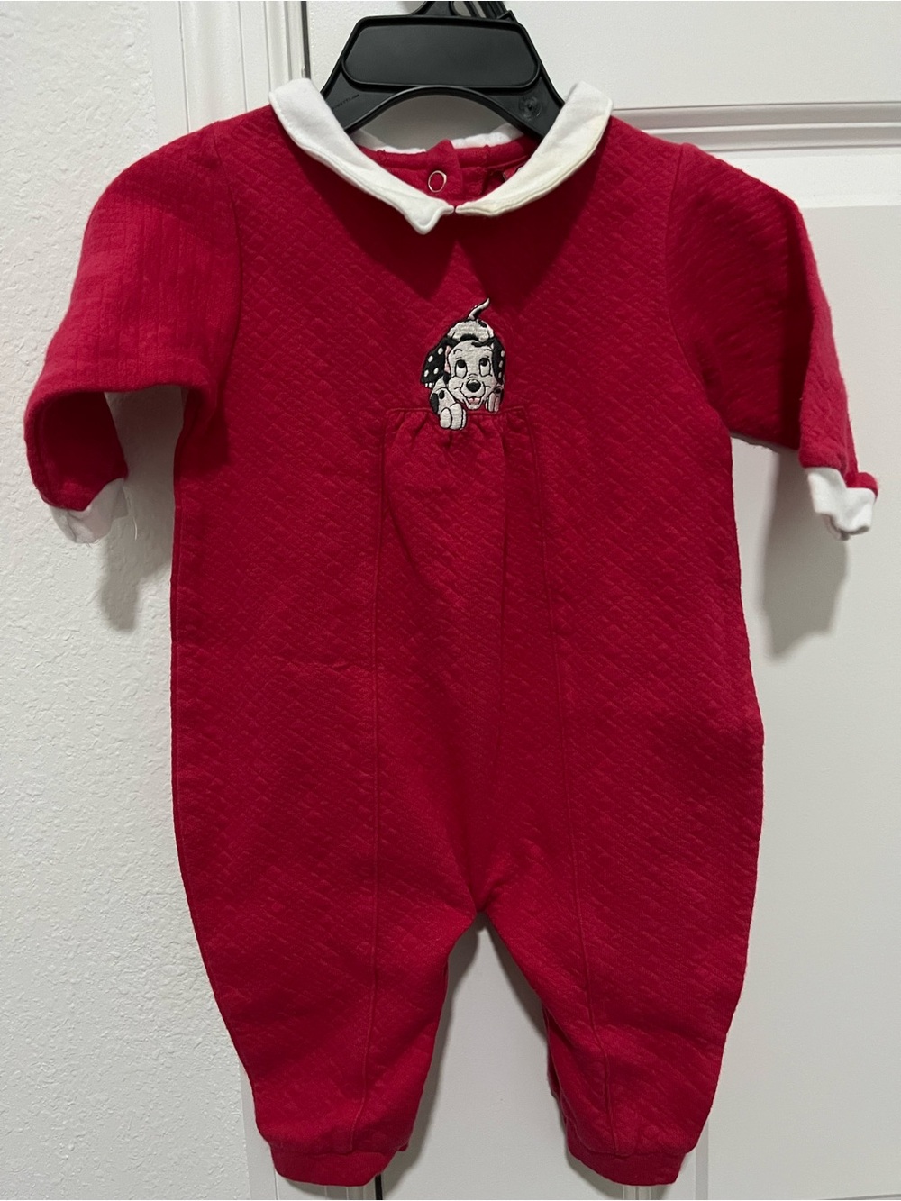 1998 Vintage Red 102 Dalmatians One Piece Romper (3/6m)
